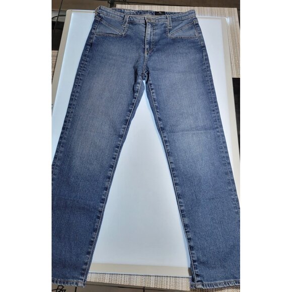 AG Adriano Goldschmied Women's The Isabelle Straight Crop Jeans Size 28R - Picture 2 of 11